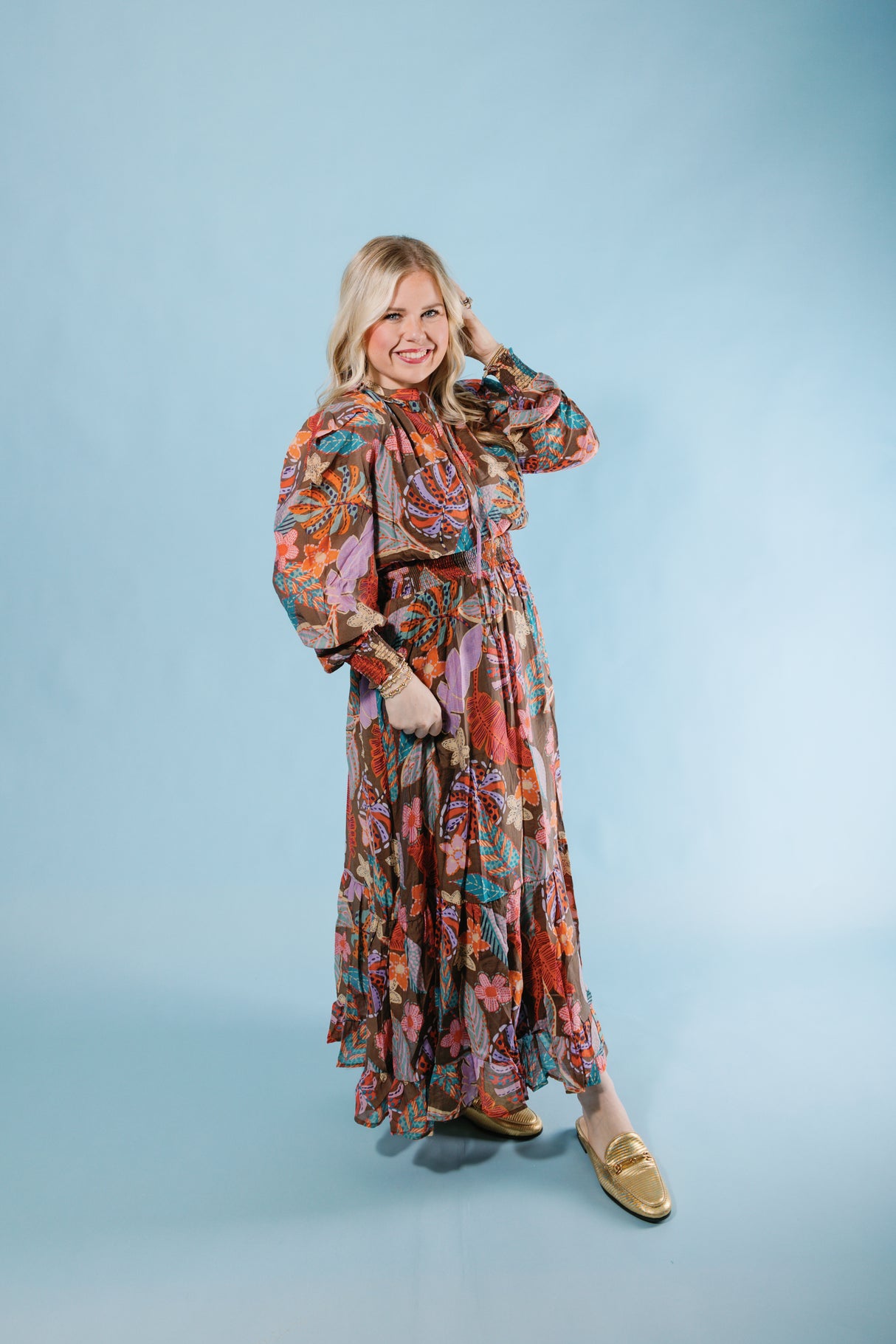 The Fall Flair Midi Dress