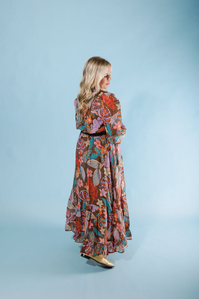 The Fall Flair Midi Dress