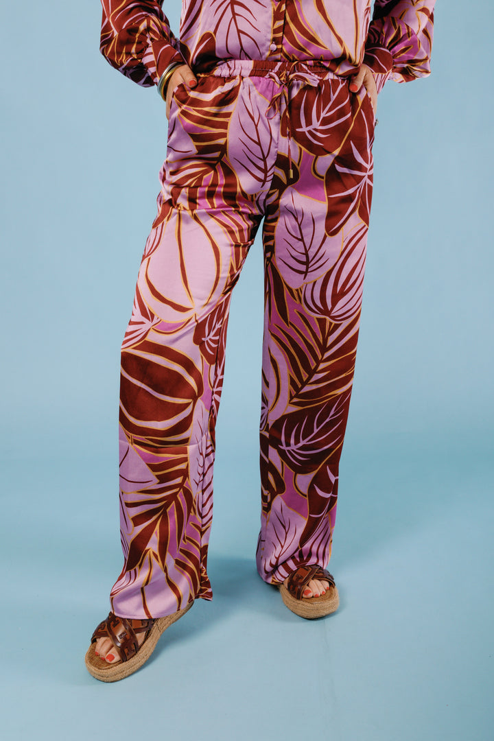 The Tropical Satin Pants