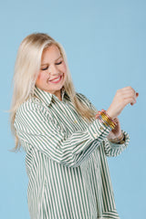 The Autumn Green Mini Dress