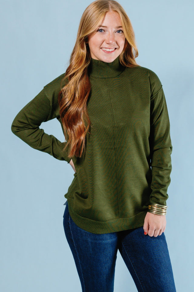 Metric Knits | Mock Neck Pullover (Final Sale)