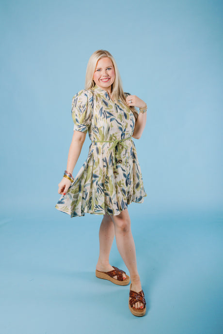 Leaves You Breathless Mini Dress