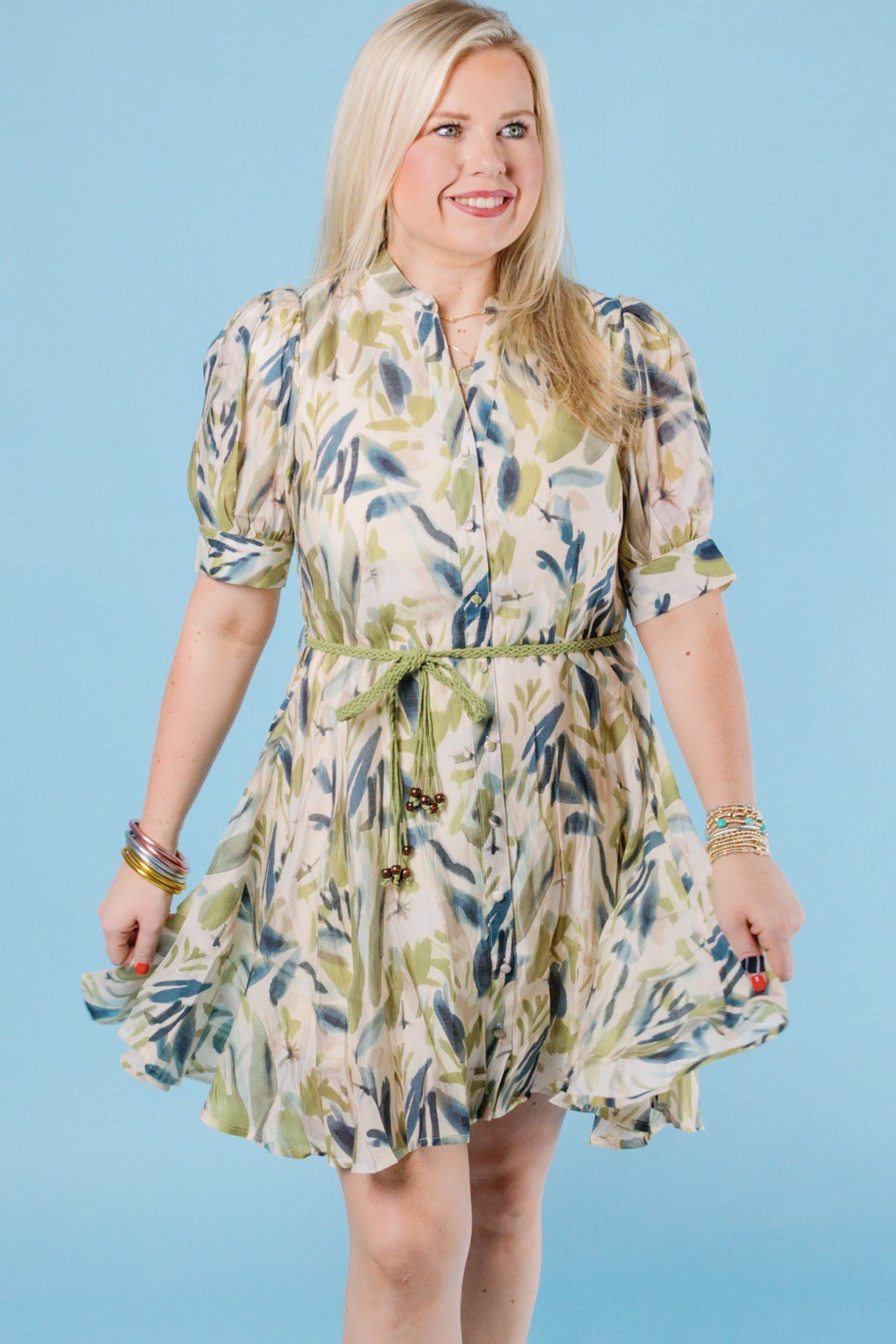 Leaves You Breathless Mini Dress