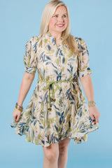 Leaves You Breathless Mini Dress