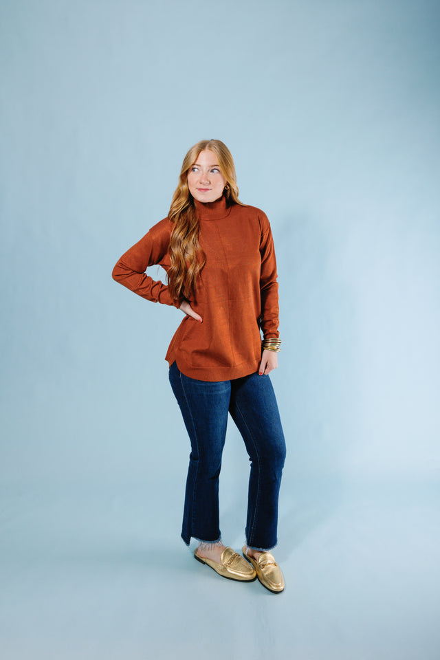 Metric Knits | Mock Neck Pullover (Final Sale)