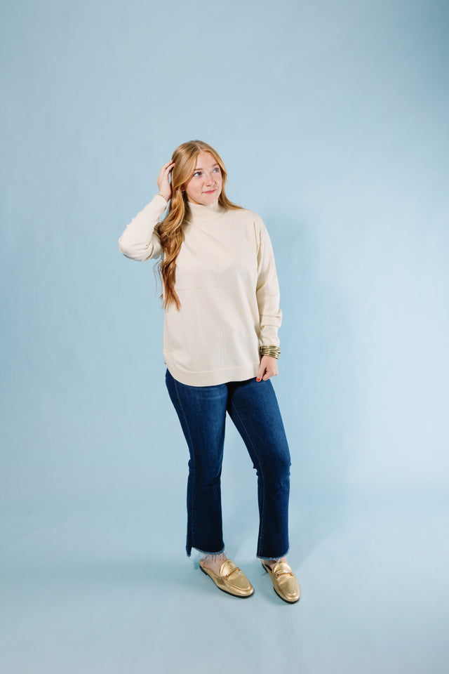 Metric Knits | Mock Neck Pullover (Final Sale)