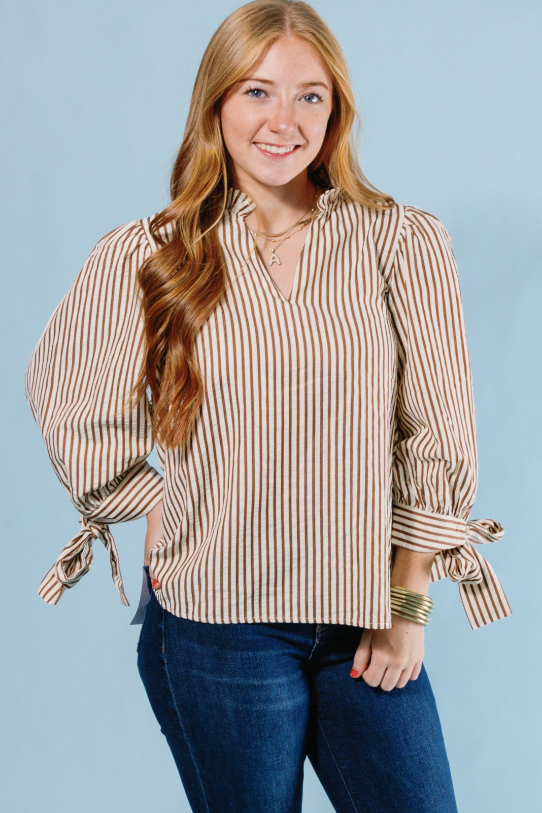 Penelope Pin Stripe Top