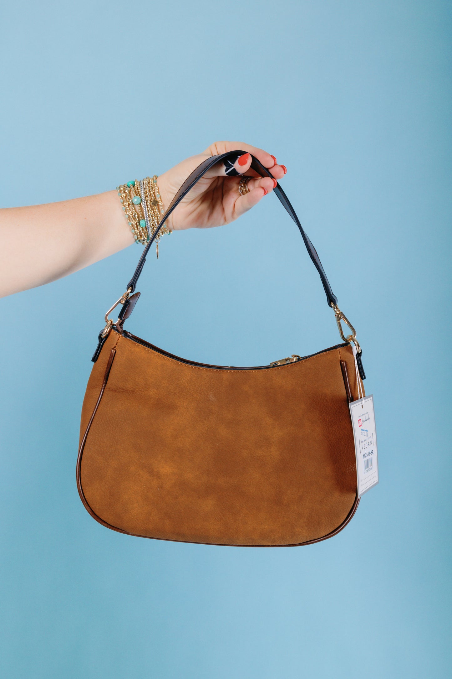 Jen & Co. | Zoe Two-Tone Distressed Crossbody Bag