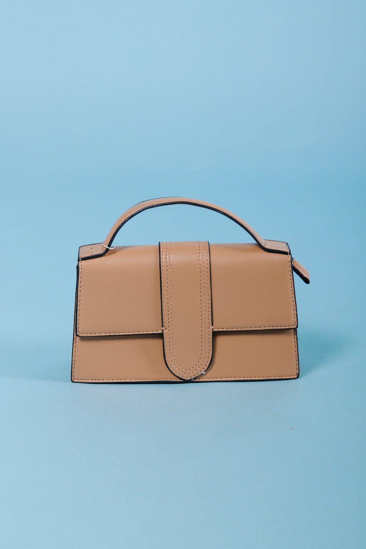 Jen & Co. | Capri Metalic Satchel with Crossbody Strap - Taupe