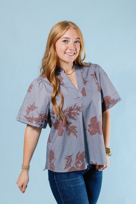 Indigo Flora Top