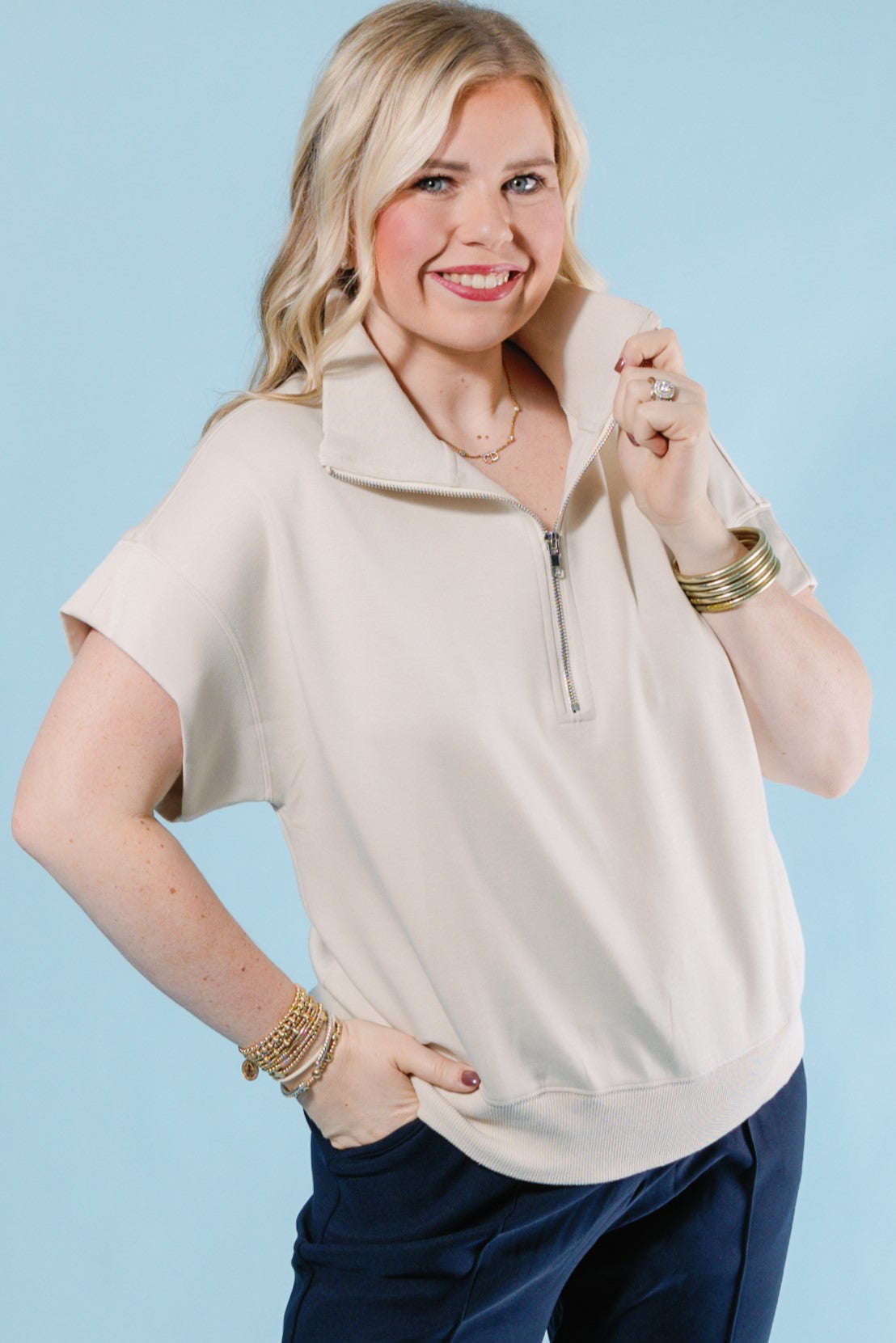 Cloud Nine Half-Zip Top