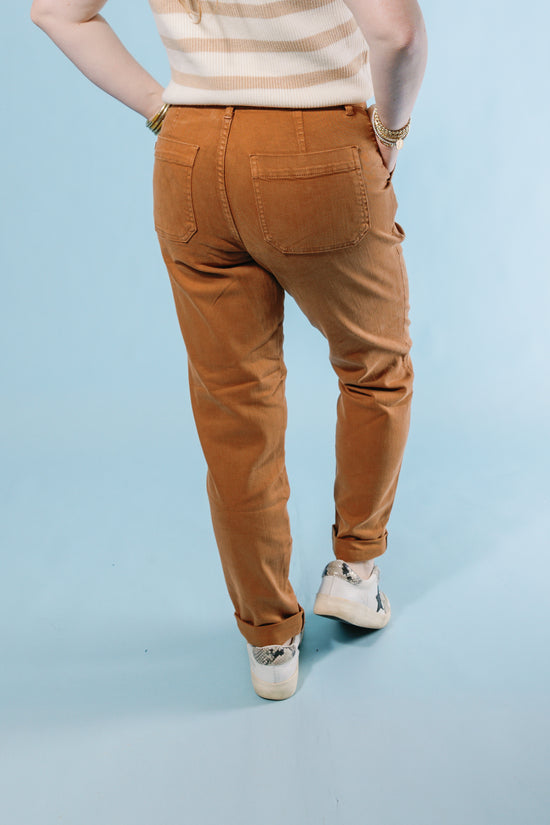 Judy Blue | High Waisted Cuffed Jogger - Camel