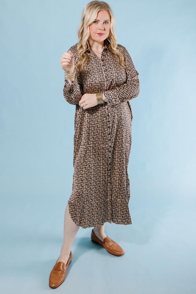 The Mylah Button Down Maxi Dress