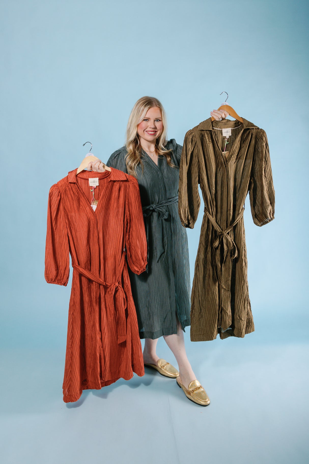 The Crinkle Midi Dress (Final Sale)