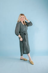 The Crinkle Midi Dress (Final Sale)