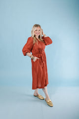 The Crinkle Midi Dress (Final Sale)