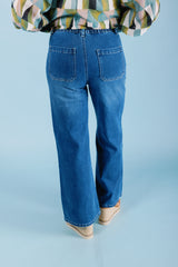 The Patch Ankle Flare Jeans