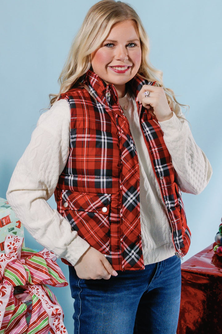 The Plaid Puffer Vest