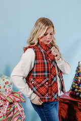 The Plaid Puffer Vest