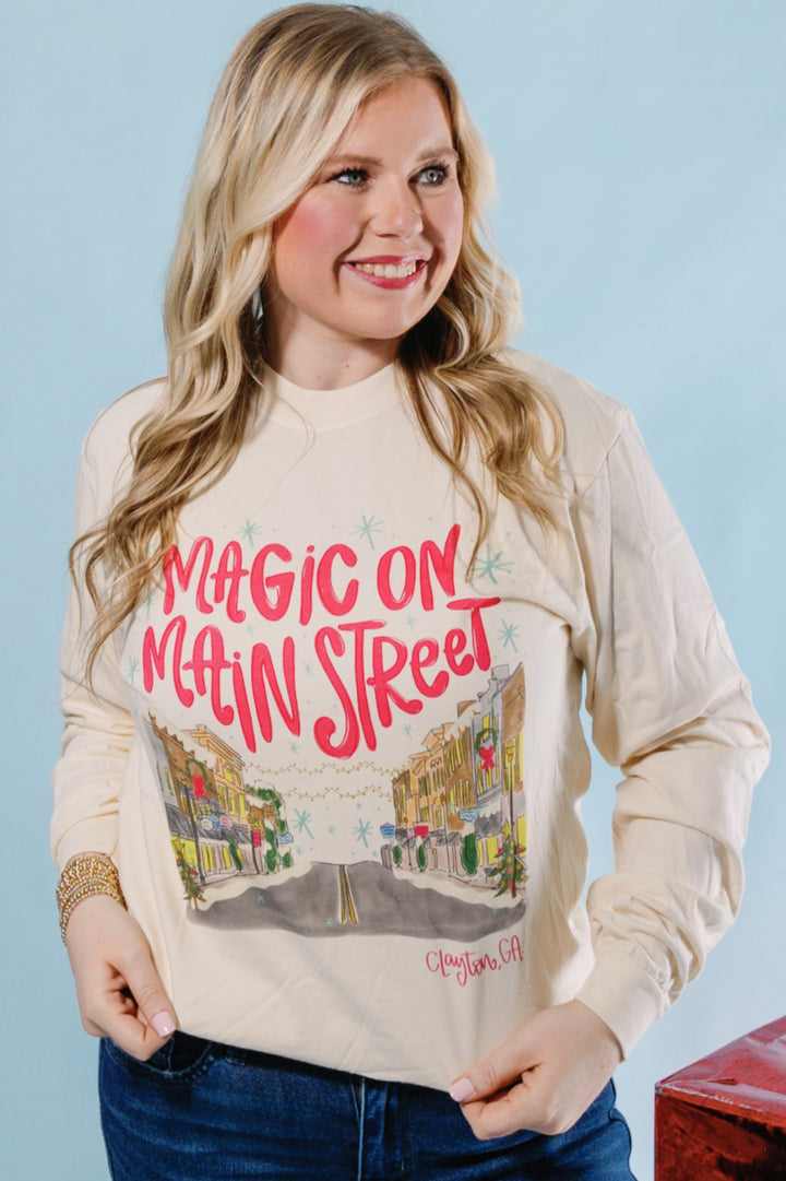 Magic on Main Street Long Sleeve Tee - Clayton, GA