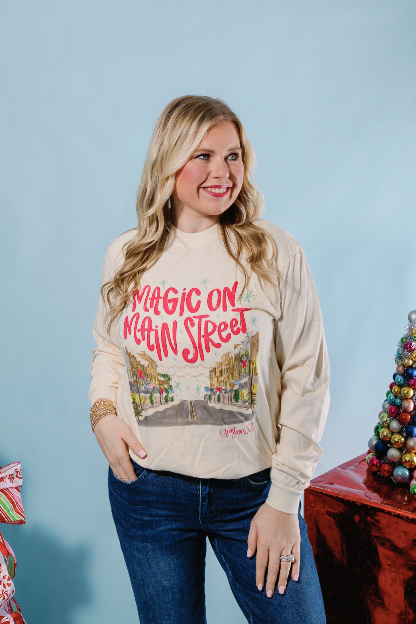 Magic on Main Street Long Sleeve Tee - Clayton, GA