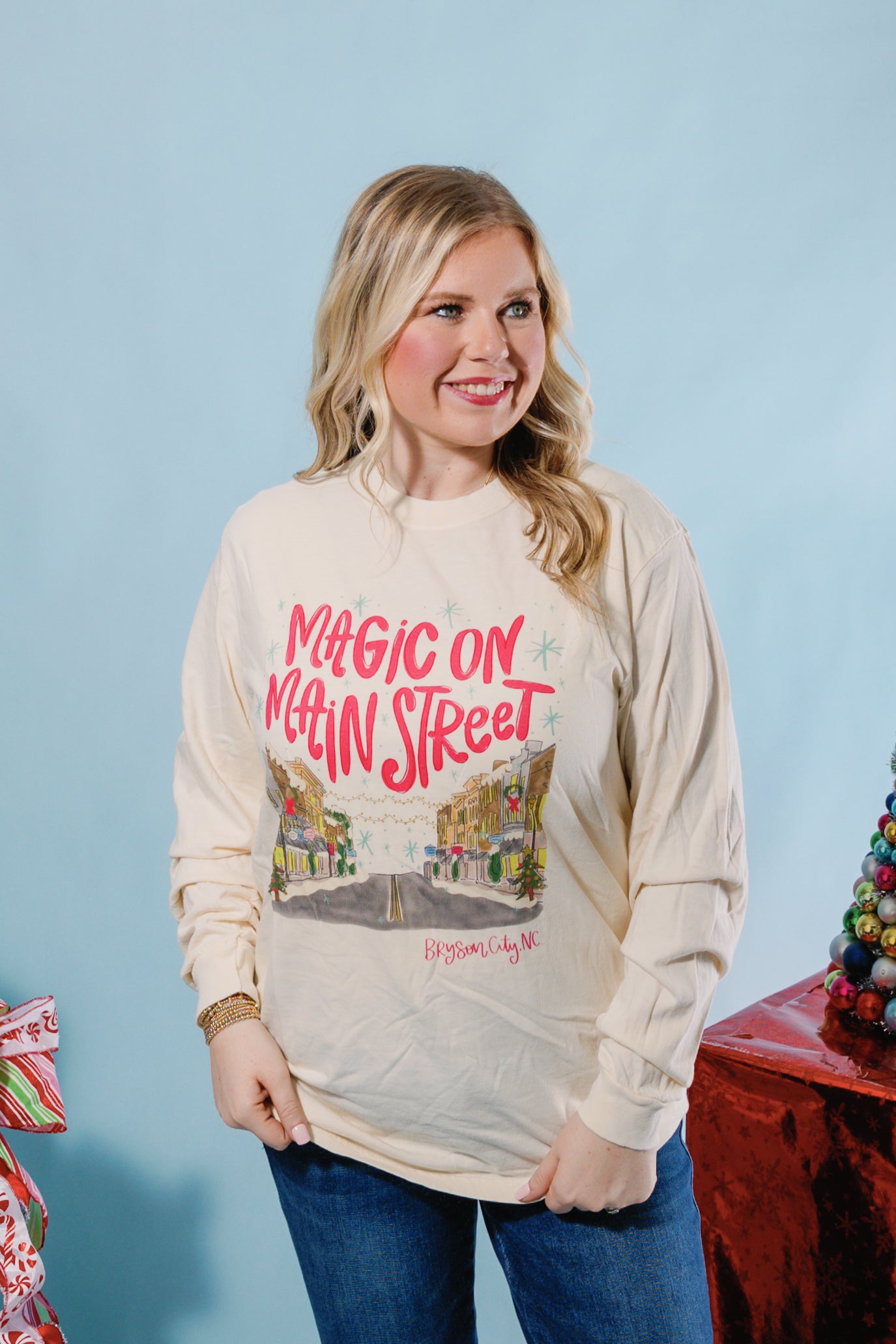 Magic on Main Street Long Sleeve Tee - Bryson City, NC