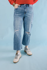 Judy Blue | High Waist Destroy Crop Wide Leg