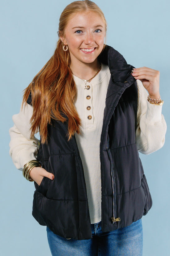 Pop of Fall Puffer Vest