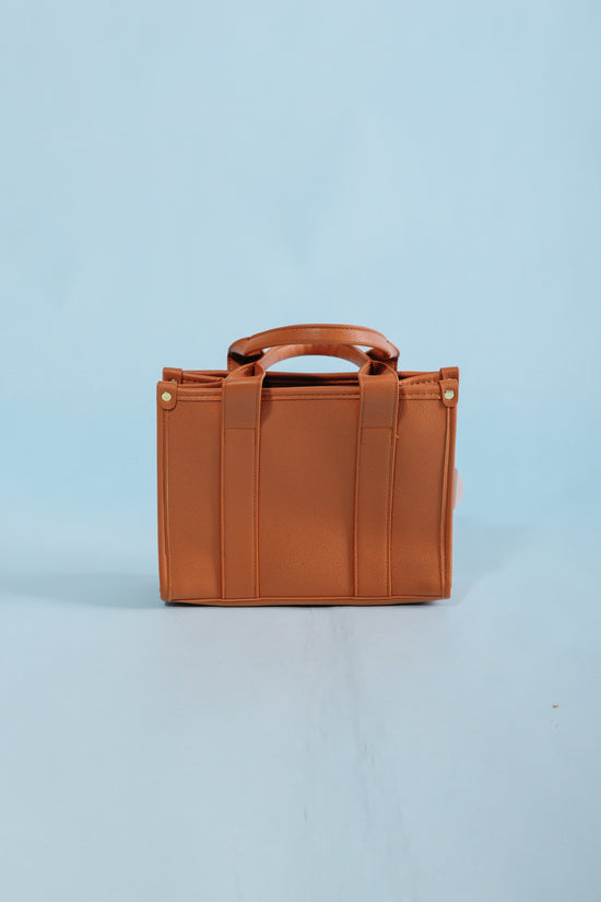 Faux Leather Tote Bag