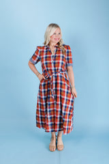 The Check Mate Midi Dress