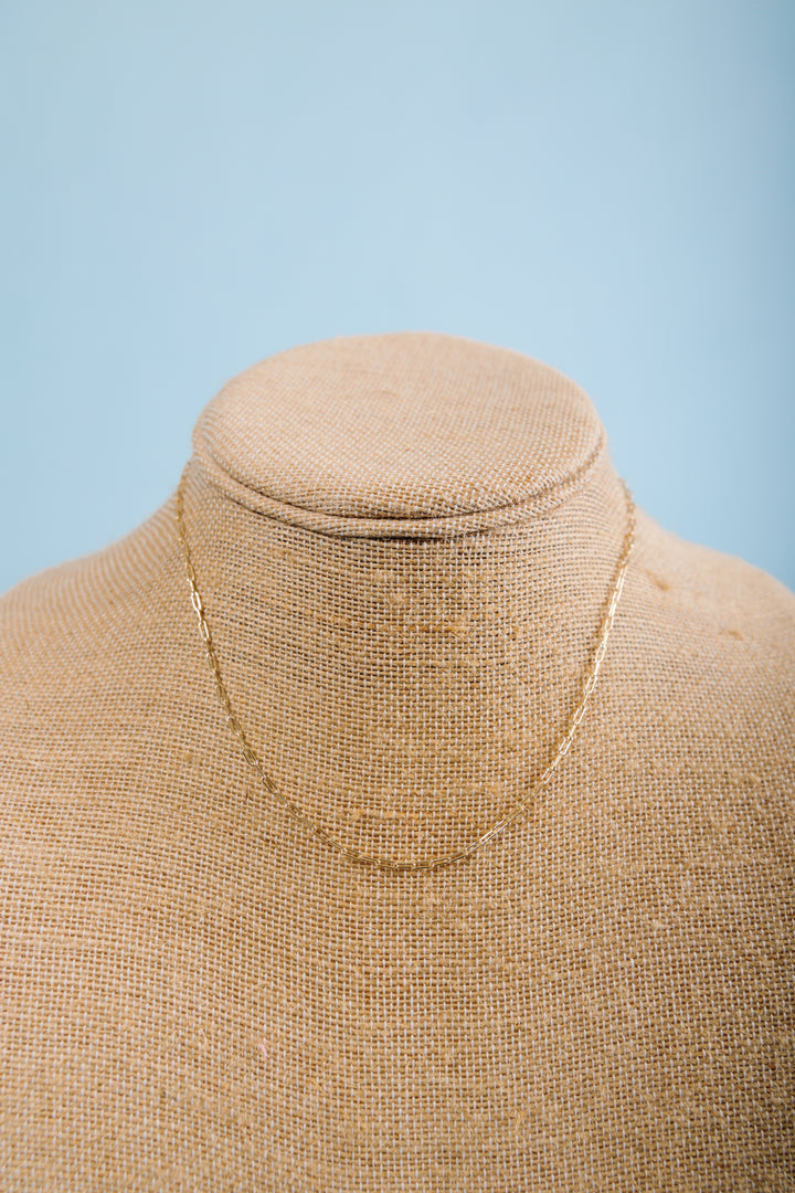 Knotty Bling | 16" Dainty Paperclip Chain