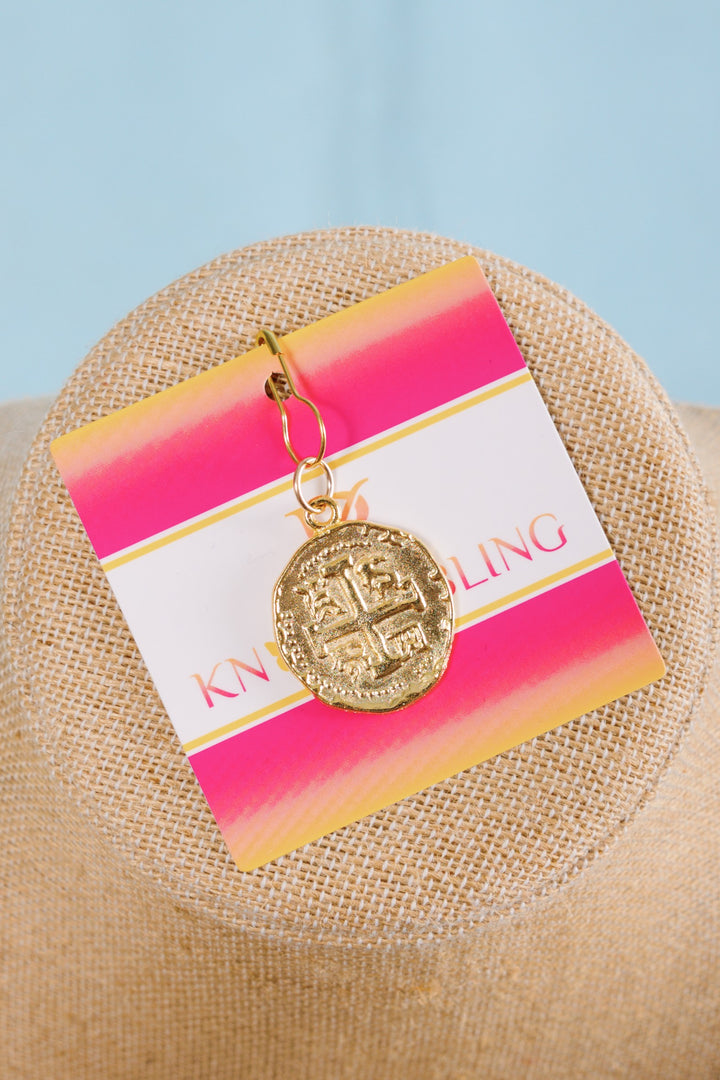 Knotty Bling | Gold Greek Medallion