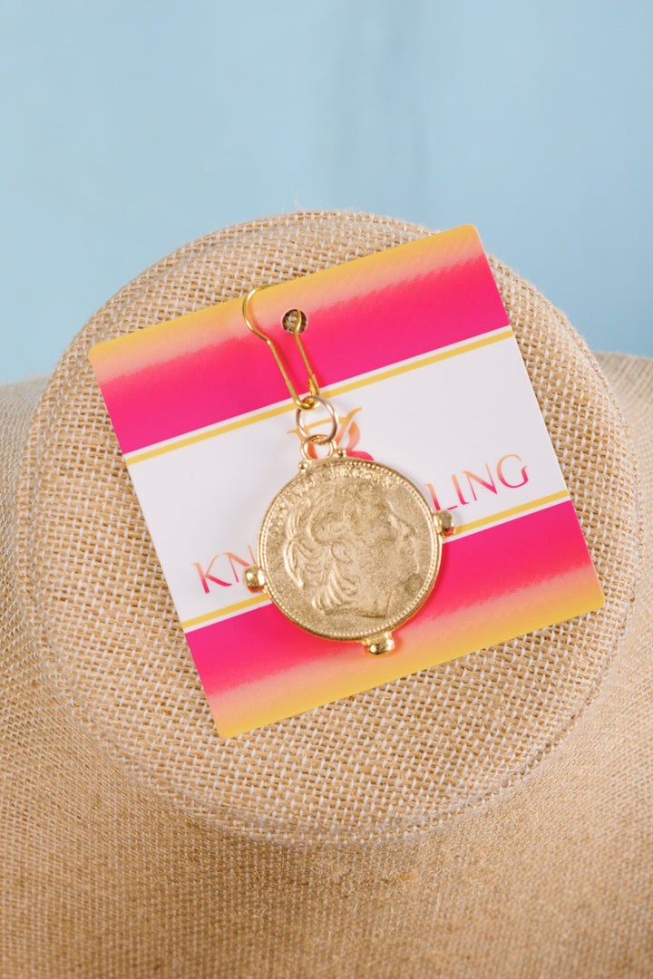 Knotty Bling | Matte Gold Coin Chain