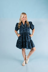 The Midnight Blooms Mini Dress - RESTOCK!