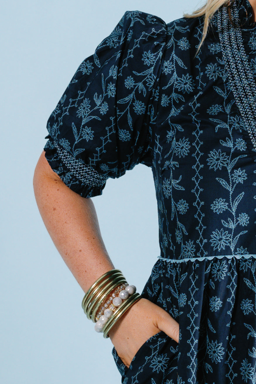 The Midnight Blooms Mini Dress - RESTOCK!