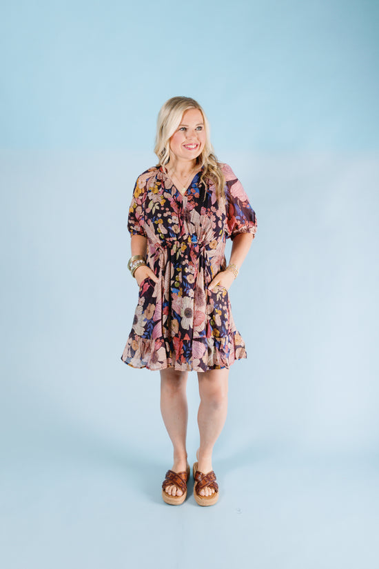 The Fall Bouquet Mini Dress