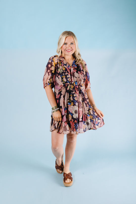 The Fall Bouquet Mini Dress