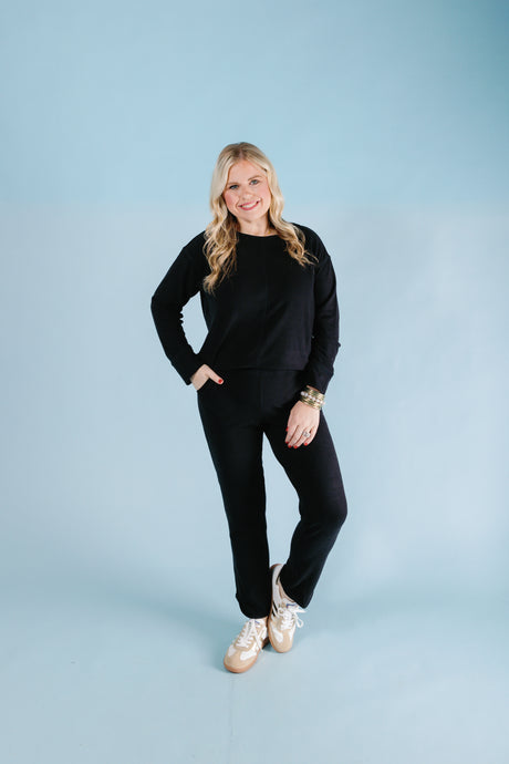 Escape by Habitat| Buttery Rib Knit Saturday Pant (Final Sale)