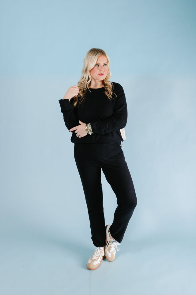 Escape by Habitat| Buttery Rib Knit Saturday Pant (Final Sale)