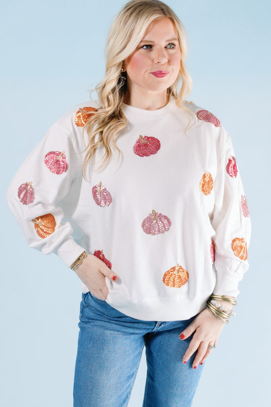 Mary Square | Sarah Sweatshirt - Pumpkins