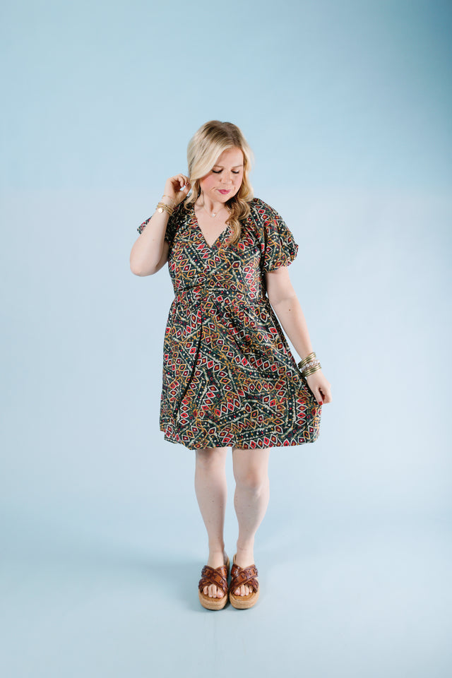 Diamond Art Mini Dress
