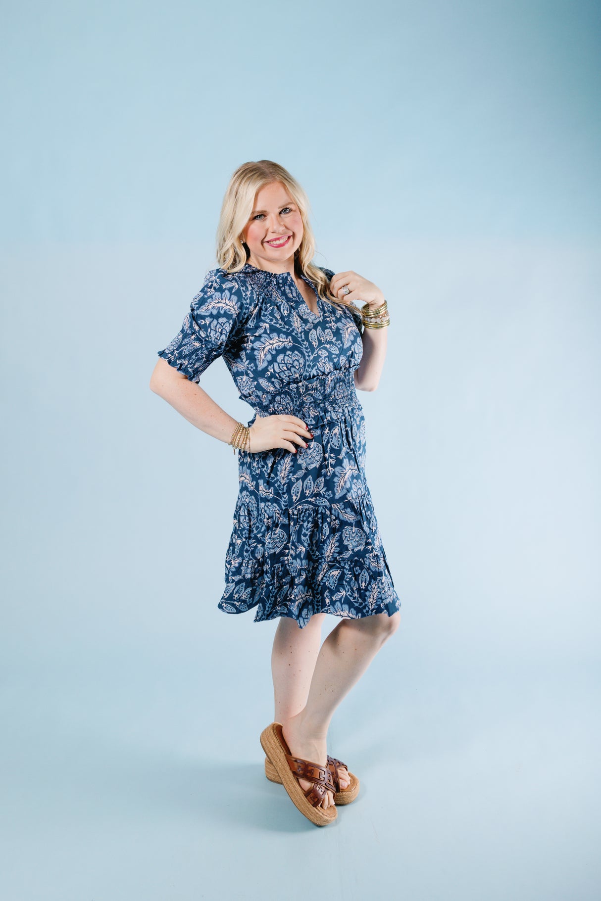 Spartina | Adelaide Smocked Dress