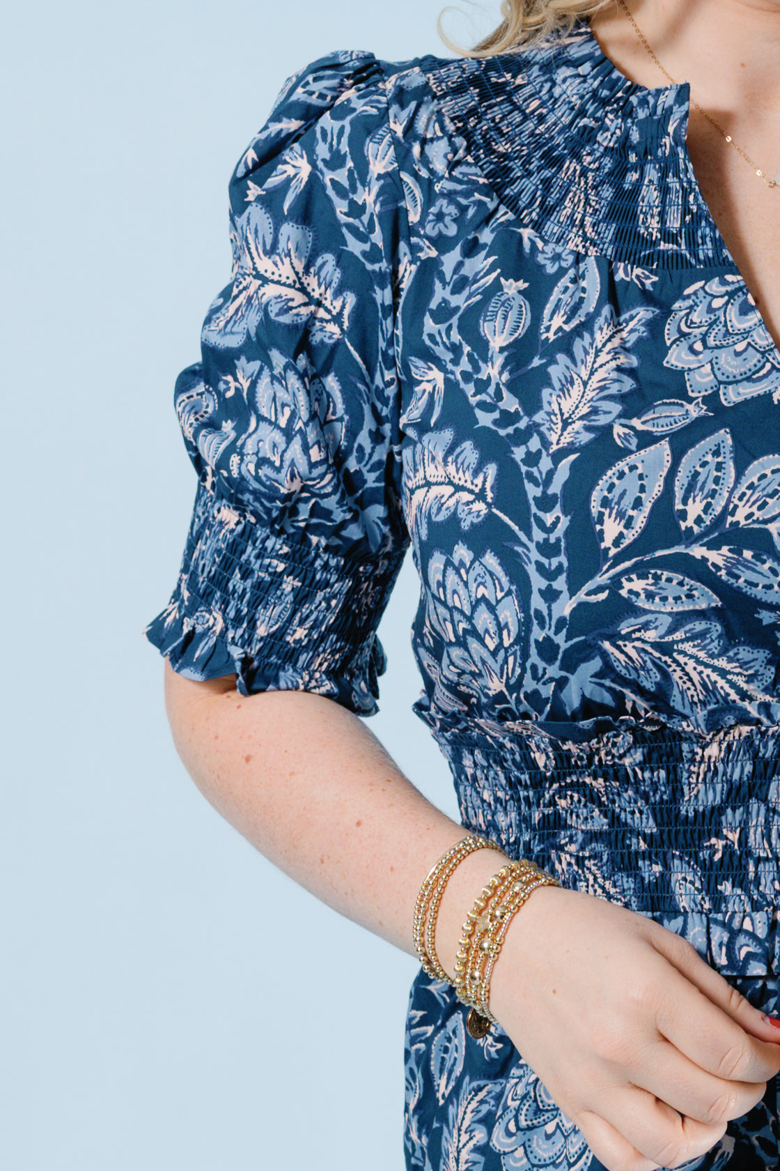 Spartina | Adelaide Smocked Dress