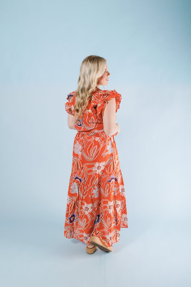 Sunset Bloom Maxi Dress
