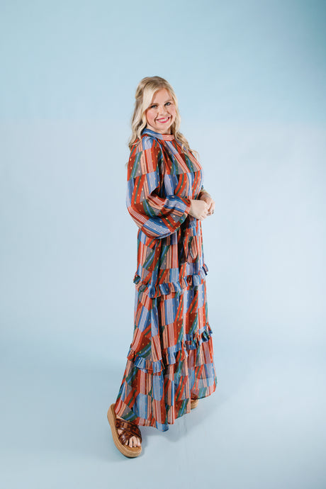 Radiant Harmony Maxi Dress (Final Sale)
