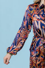 For the Love of Navy Midi Dress