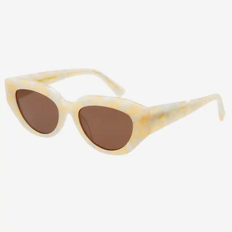 Freyrs | Frankie Acetate Cat Eye Sunglasses - Light Pearl