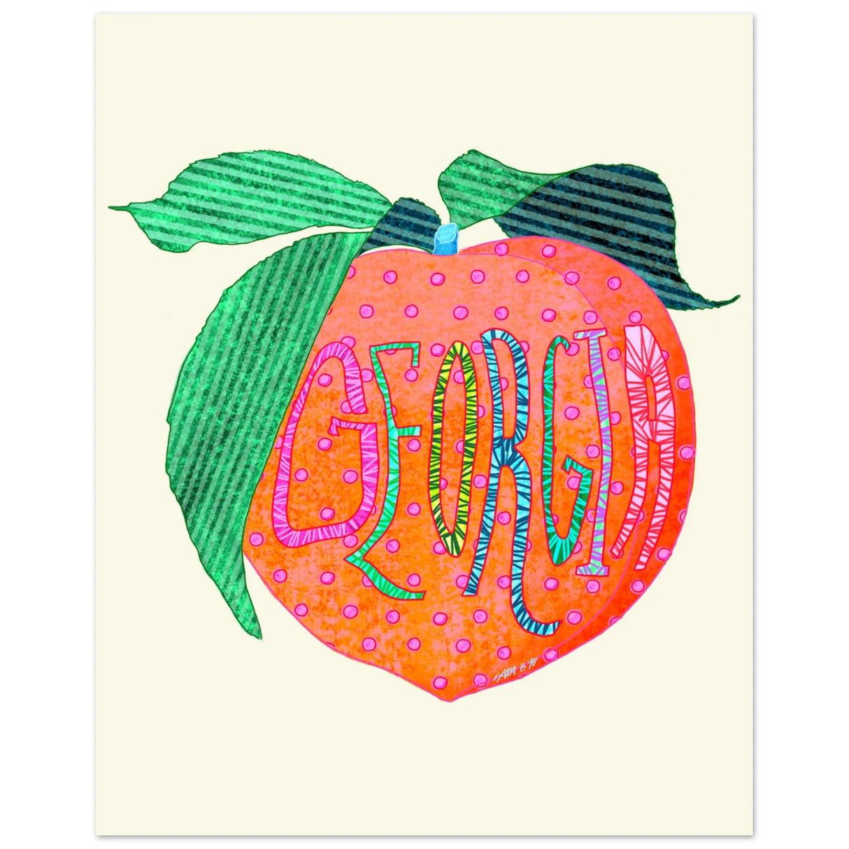 Intuitive Creations 8x10 Poster Prints| Georgia Peach