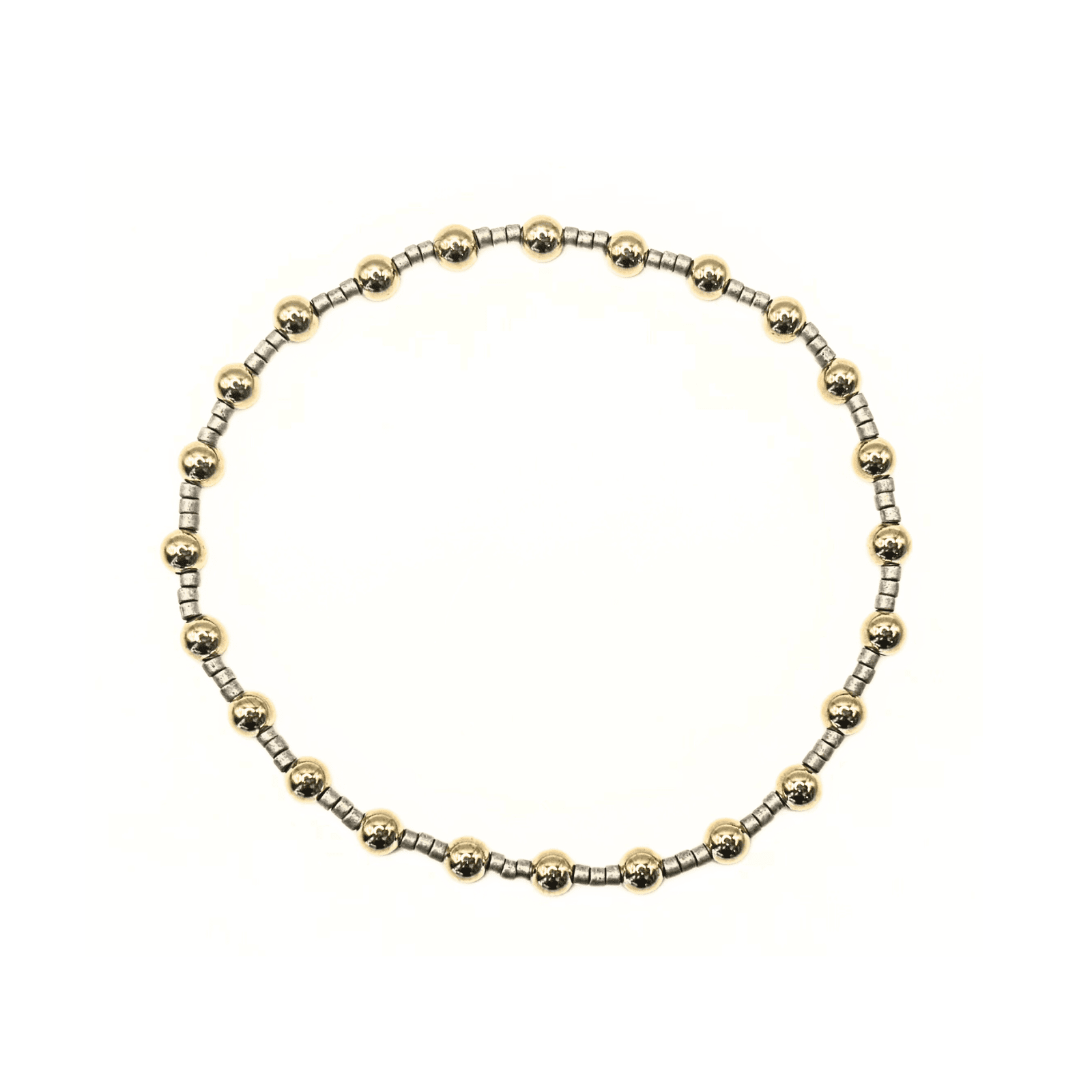 Coastal Pewter Newport Gold-Filled Waterproof Bracelet: 7"