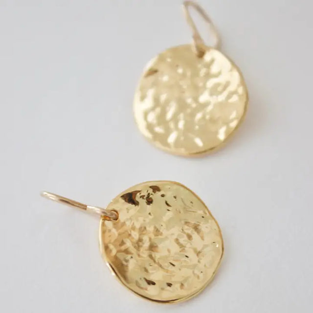 Katie Waltman | Hammered Medallion Earrings